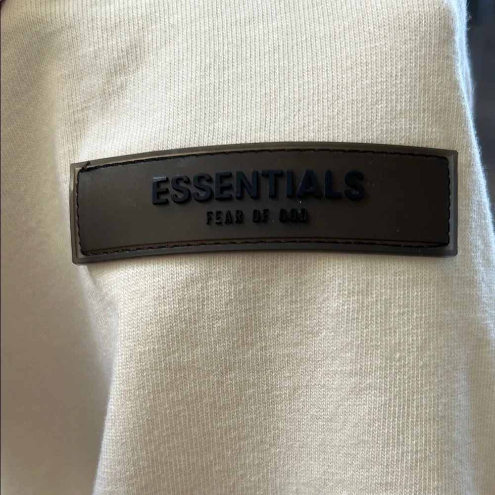 Fear of God Essentials Cream Men's T-Shirt XL - Picture 5 of 10